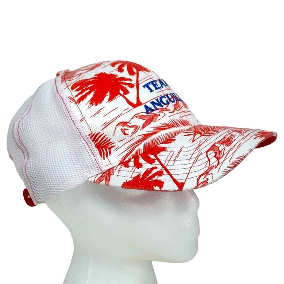 Richardson Team Anguilla Tropical Trucker Hat Cap Ball cap Island style Beach - Picture 4 of 7